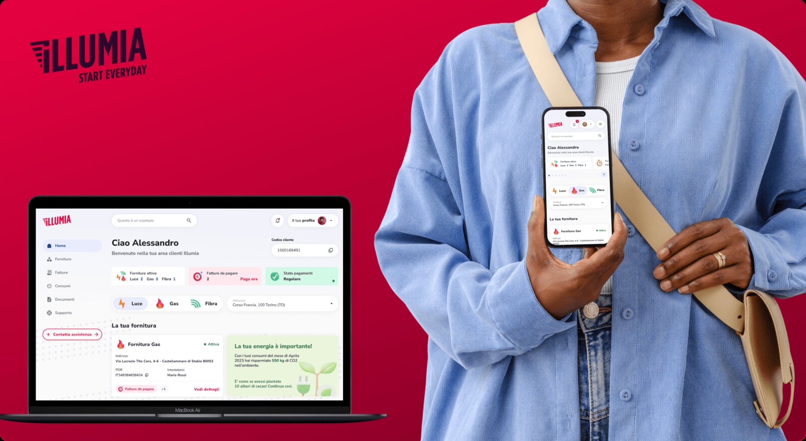 Customer Area — Energy customer platform